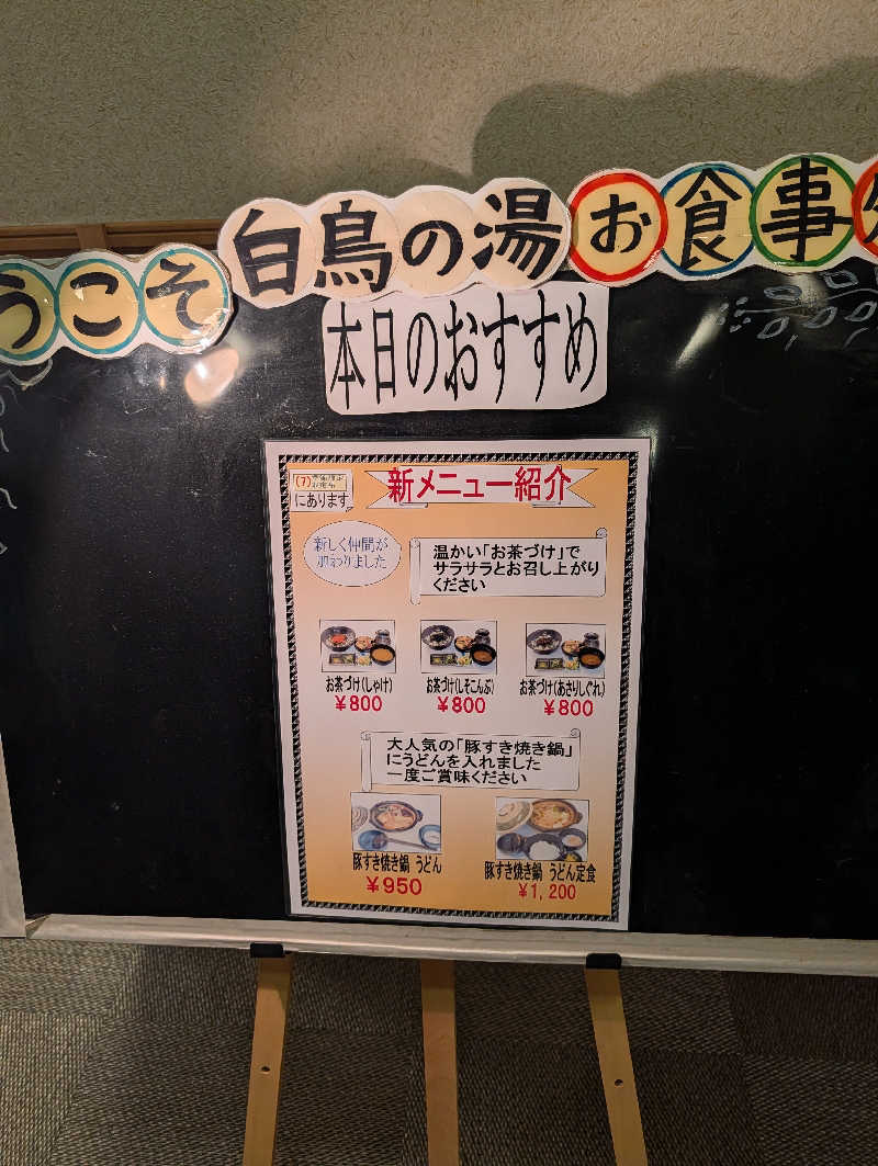 ドナウ川の漣さんの天然温泉 白鳥の湯のサ活写真