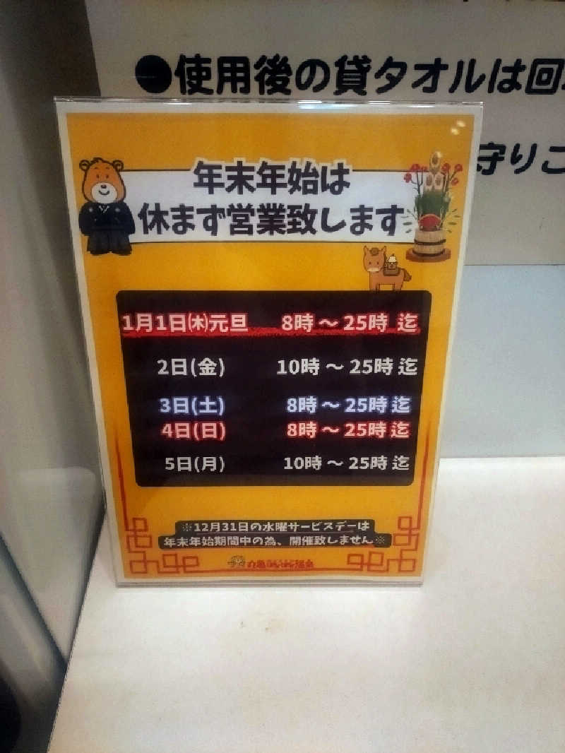ノンキチさんの丸亀ぽかぽか温泉のサ活写真