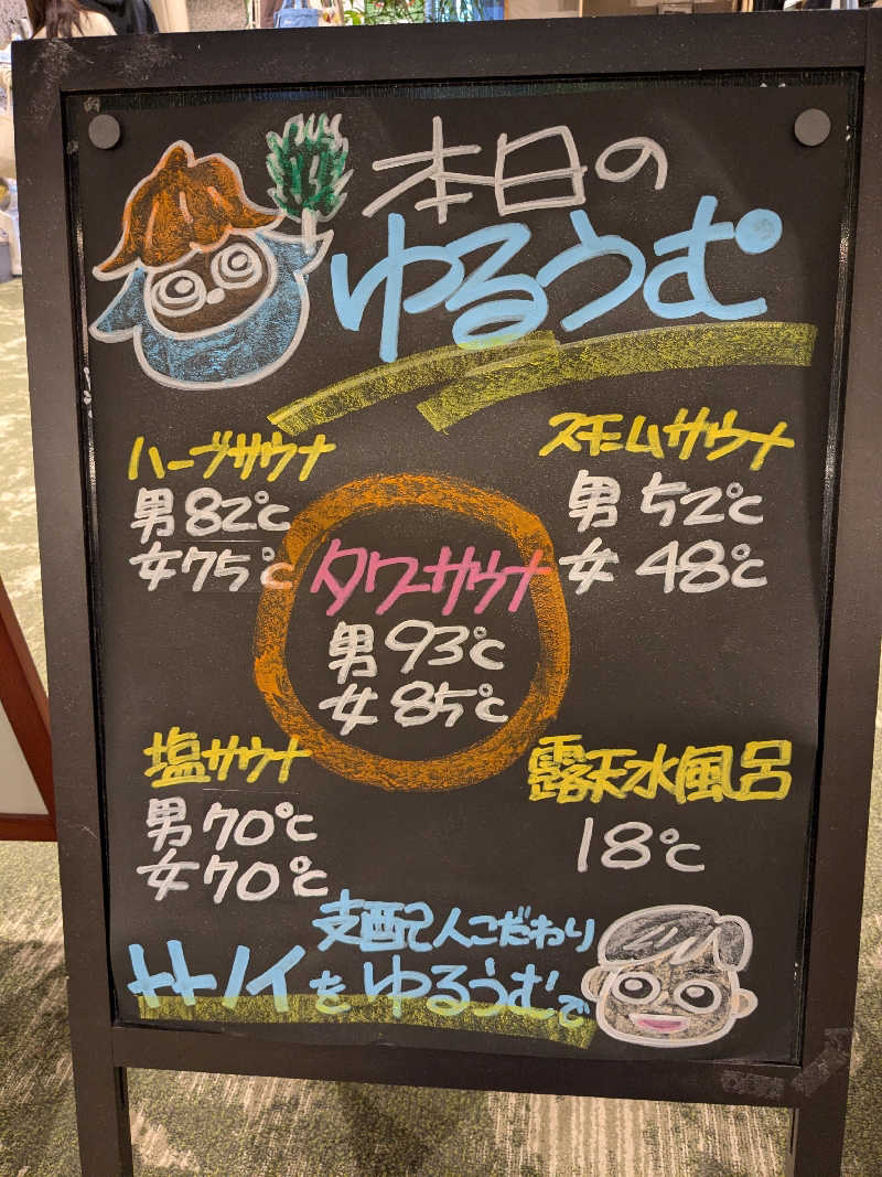 ちーぼー🇫🇮さんのSPA&ごはん ゆるうむ yuluumuのサ活写真