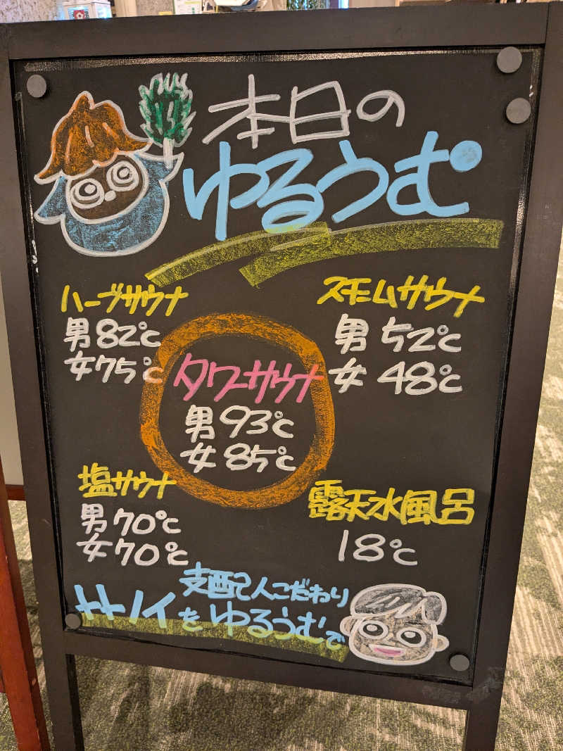 ちーぼー🇫🇮さんのSPA&ごはん ゆるうむ yuluumuのサ活写真