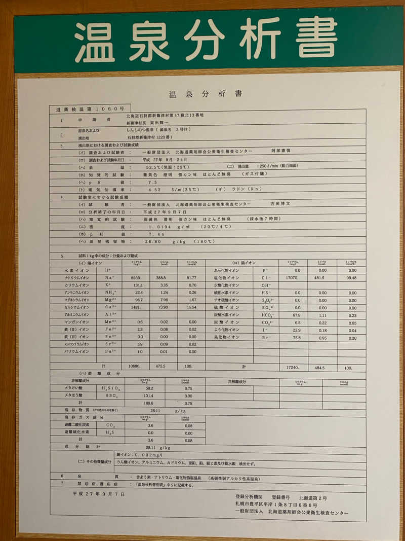 kotaloさんのしんしのつ温泉 たっぷの湯のサ活写真