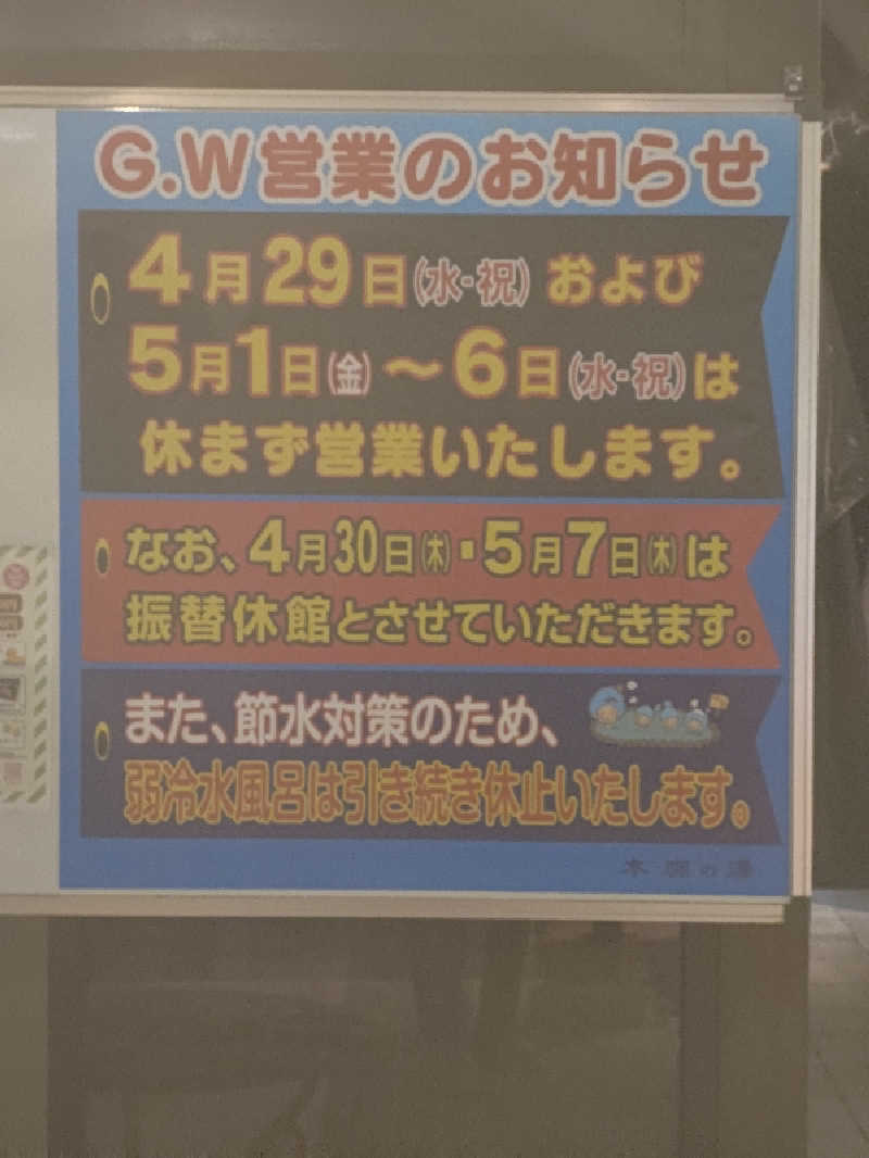 おーくさんの天然温泉 本宮の湯のサ活写真