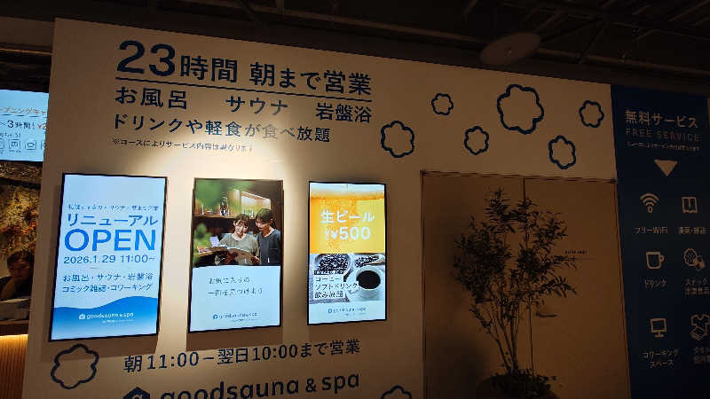 リューゲルさんのgoodsauna & spa SAPPOROのサ活写真