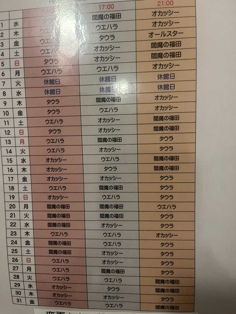 よしくん⭐️さんの天然温泉おとぎの杜のサ活写真