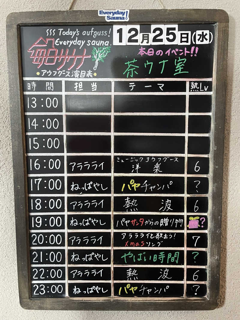 しんしんさんの毎日サウナ 前橋本店のサ活写真