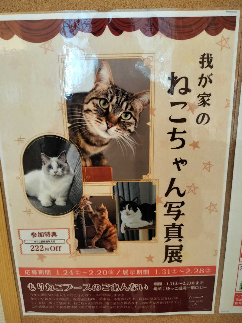 あまり整えない男さんのSPA銭湯ゆっこ盛岡のサ活写真
