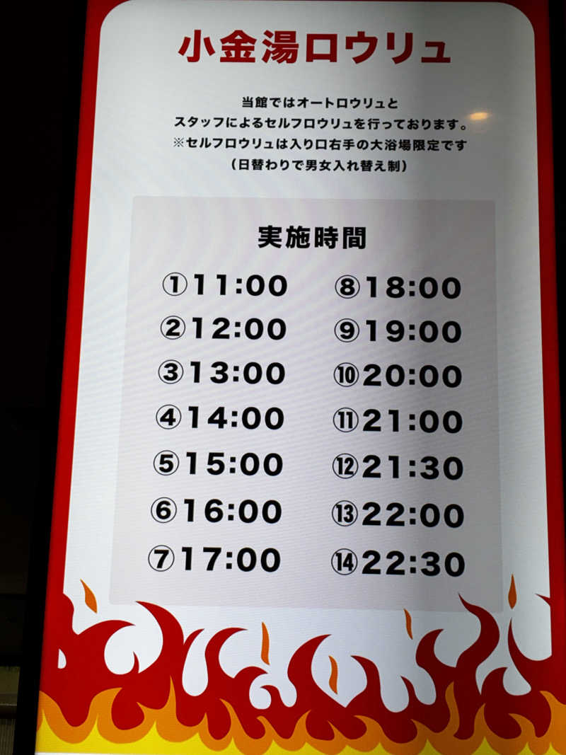 番茶デストロフィーライムさんの小金湯温泉 湯元 小金湯のサ活写真