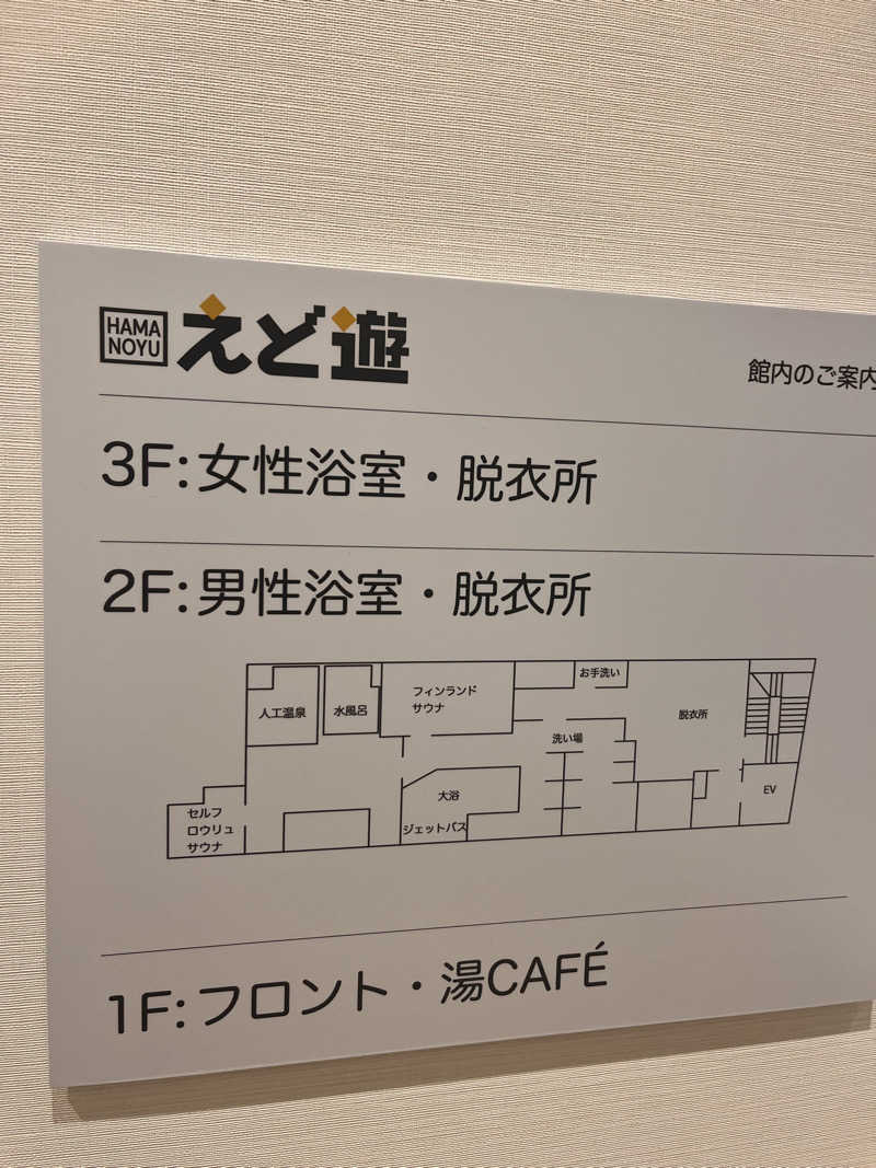 おねぎさんのHAMANOYUえど遊のサ活写真