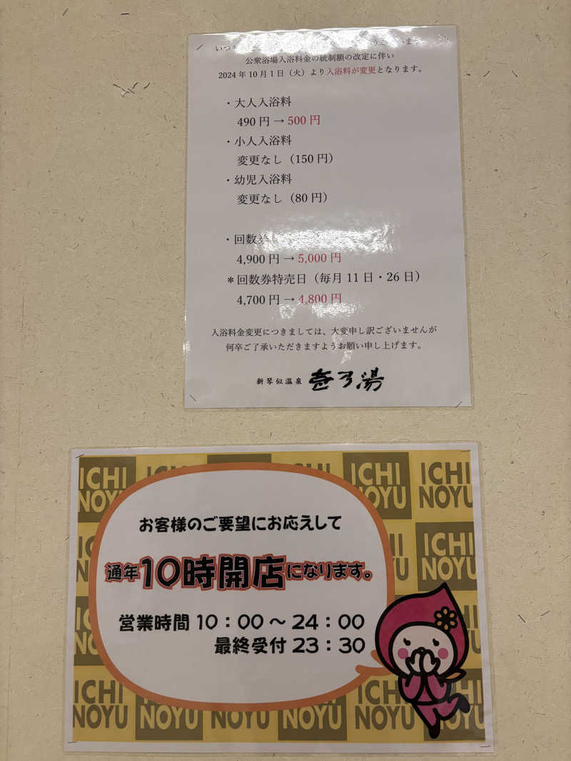 mitsuueさんの新琴似温泉 壱乃湯のサ活写真