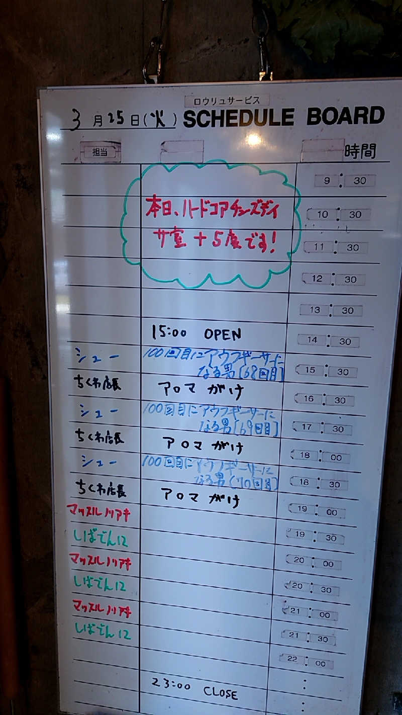 田舎のジャイアンさんのサウナヘヴン草加のサ活写真