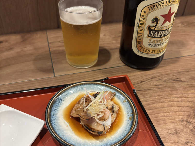 中瓶おつまみ付き