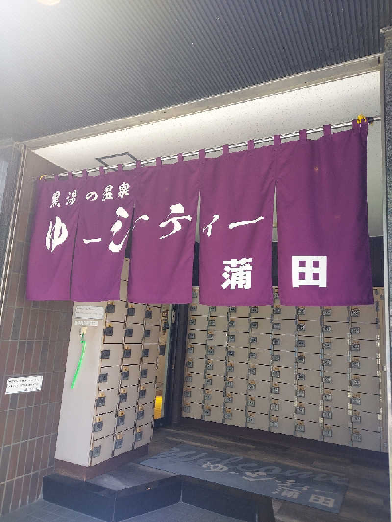 水風呂の中の河馬さんの黒湯の温泉 ゆ〜シティー蒲田のサ活写真