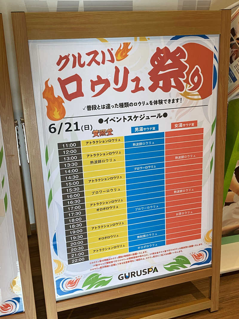 ヒデさんの松阪温泉GURUSPAのサ活写真