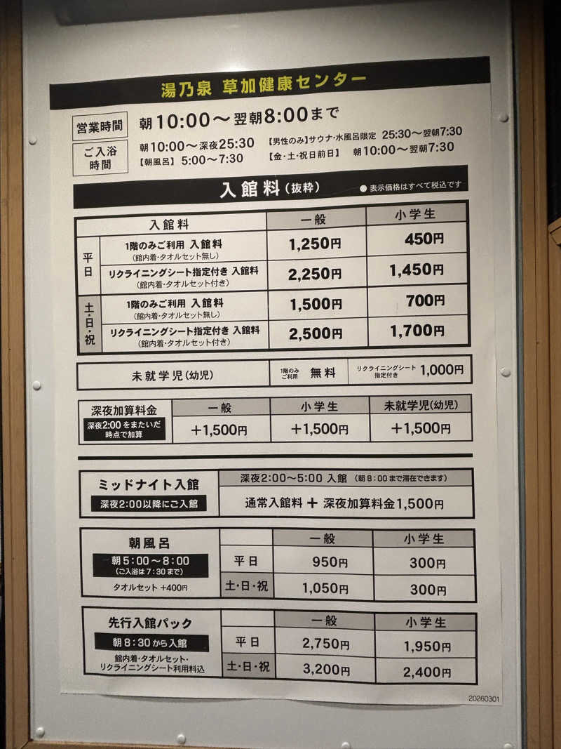 ⭐️しー⭐️さんの湯乃泉 草加健康センターのサ活写真