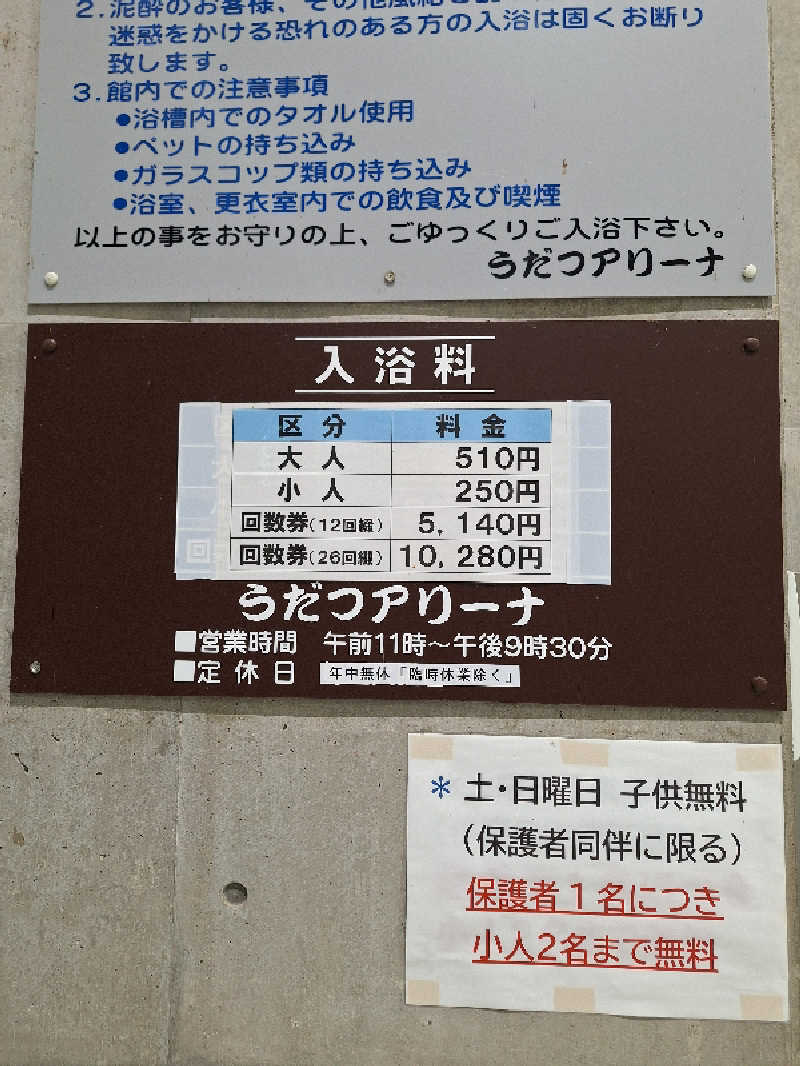 kazusan1091さんのうだつアリーナのサ活写真