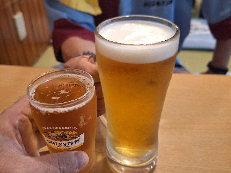 グリーンズフリー、塵塵くんは生ビール