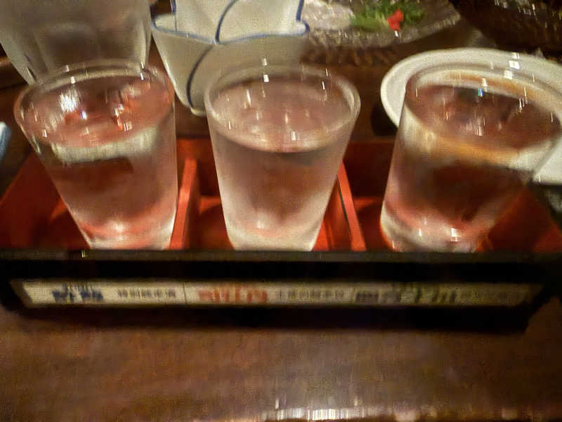 日本酒三種盛り