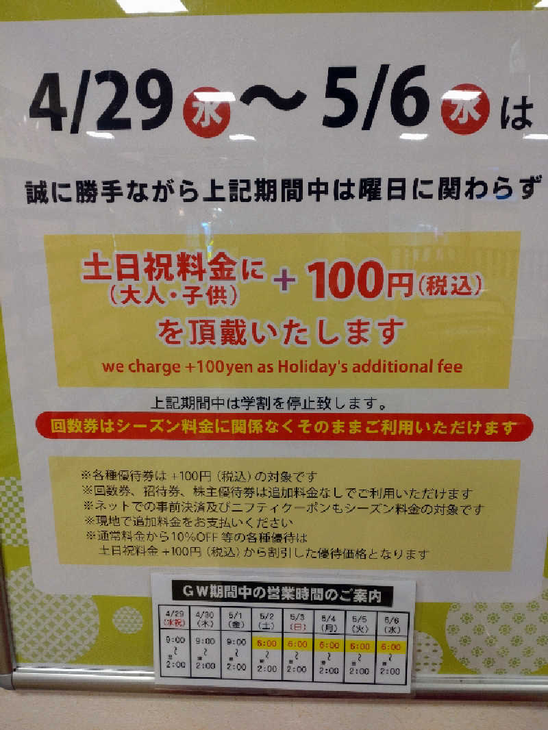 gon3715さんの極楽湯 津店のサ活写真
