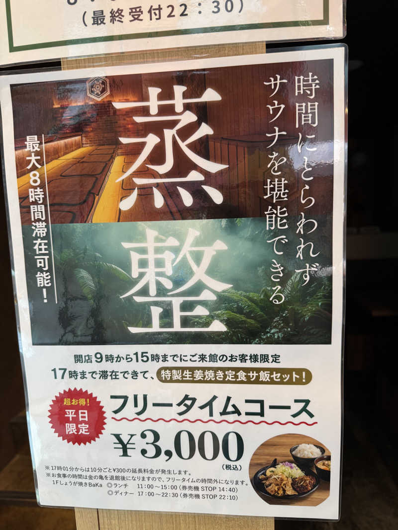 e-tanさんの生姜サウナ「金の亀」のサ活写真