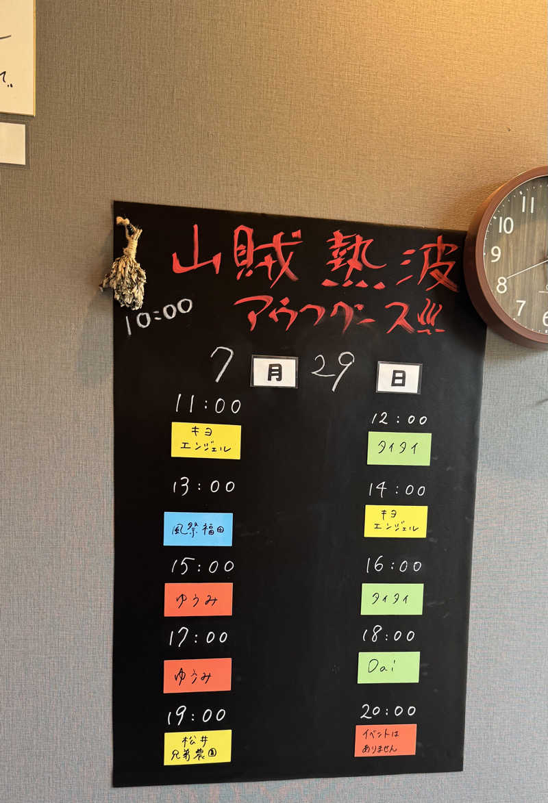 e-tanさんの山賊サウナのサ活写真