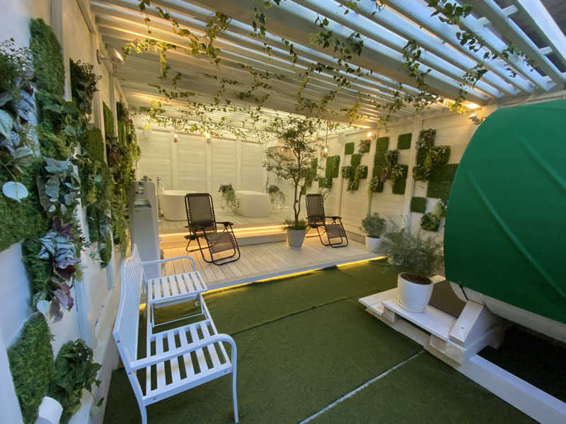 ひげダルマ夫人さんのプライベート駅サウナ ととの場のサ活写真