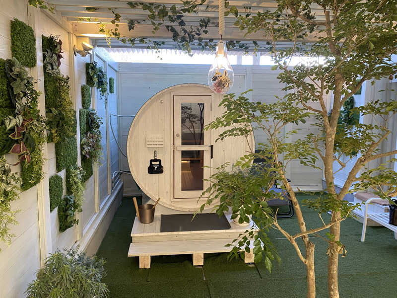 ひげダルマ夫人さんのプライベート駅サウナ ととの場のサ活写真