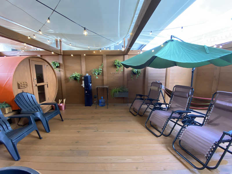 ひげダルマ夫人さんのプライベート駅サウナ ととの場のサ活写真