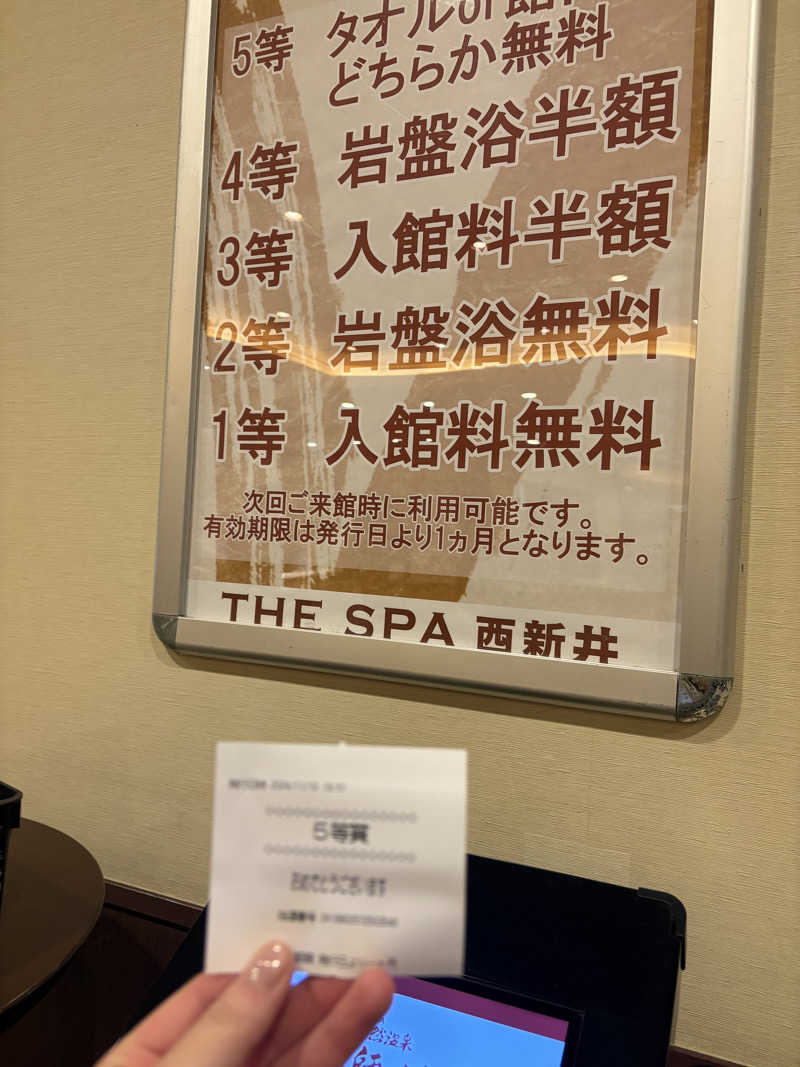 ﾁﾜｯｸｽ！！さんのTHE SPA 西新井のサ活写真