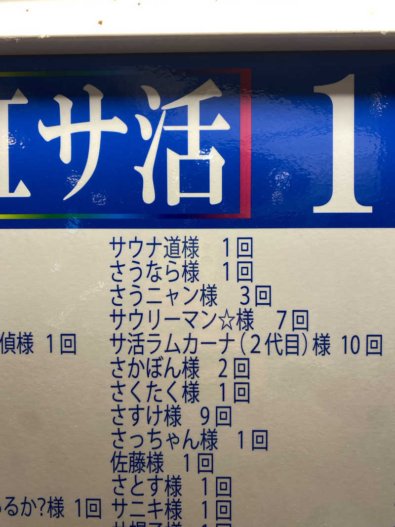 サウナ道さんのサウナ&カプセルホテル レインボー新小岩店のサ活写真