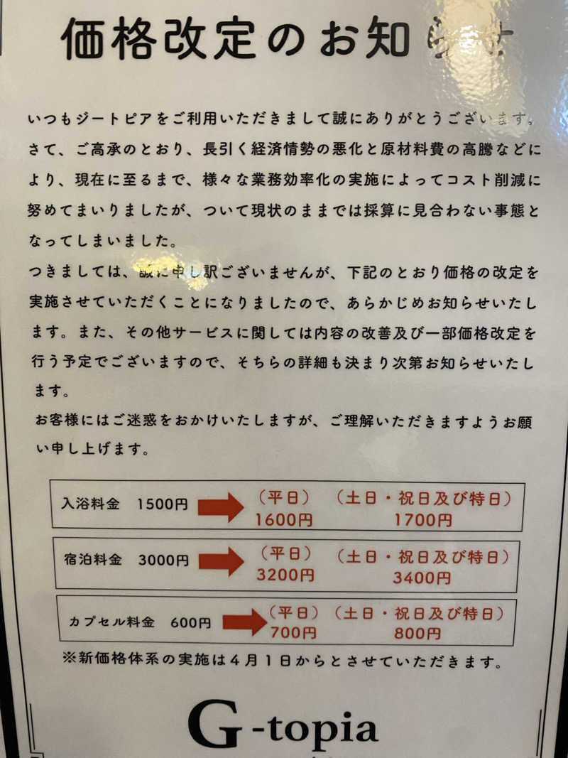 サウナ道さんのカプセルホテル&サウナ ジートピアのサ活写真