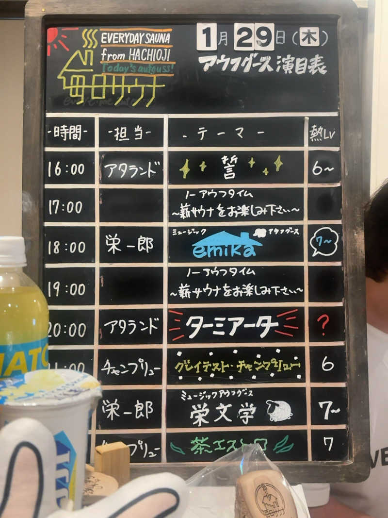 ひかちゅうさんの毎日サウナ 八王子店のサ活写真
