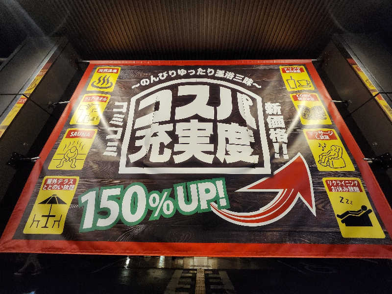 すがや君さんのくつろぎ天然温泉 湯楽のサ活写真