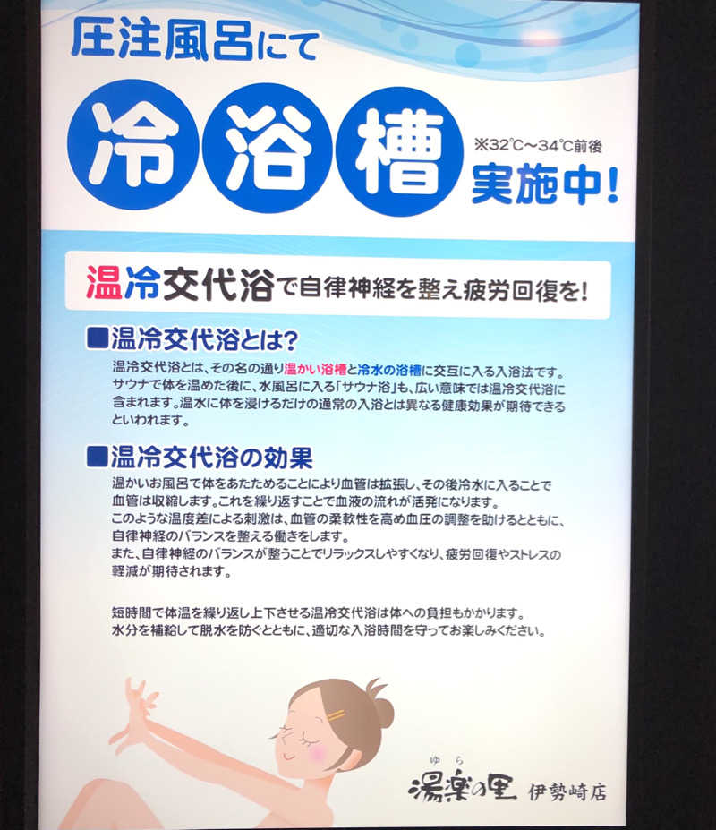 ナナメさんの湯楽の里 伊勢崎店のサ活写真
