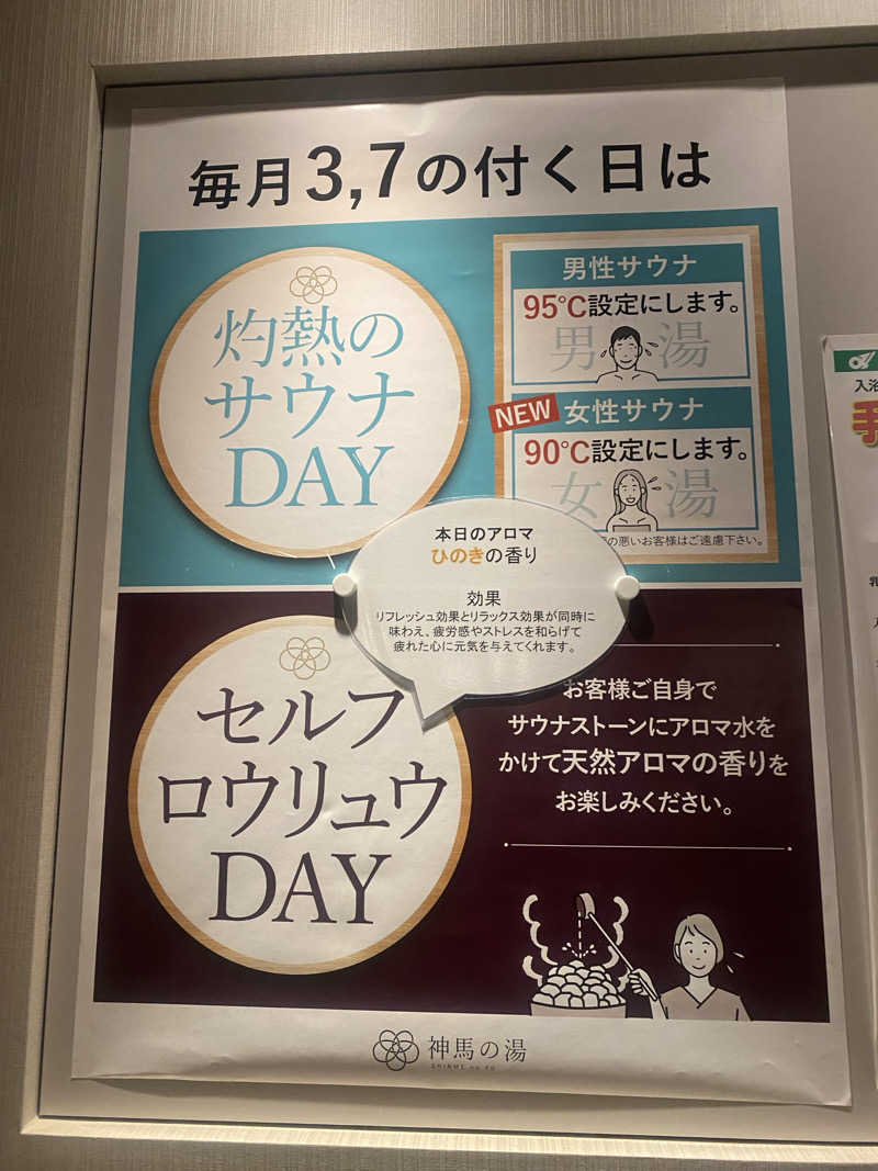 TAOさんの神馬の湯のサ活写真