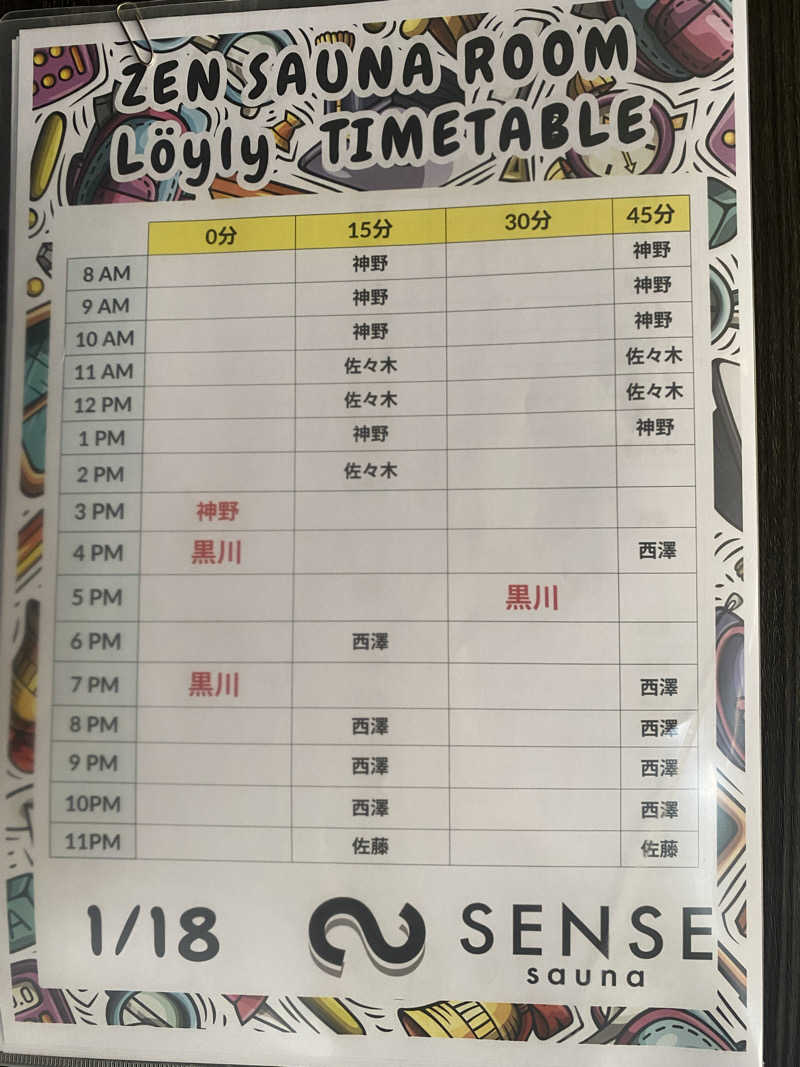 TAOさんのSENSE saunaのサ活写真