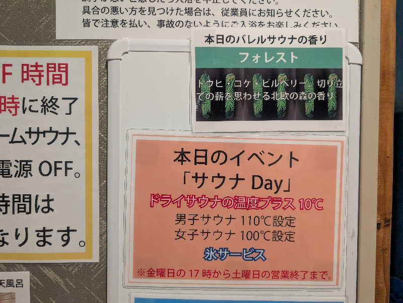 Nao太郎さんの富士山天然水SPA サウナ鷹の湯のサ活写真