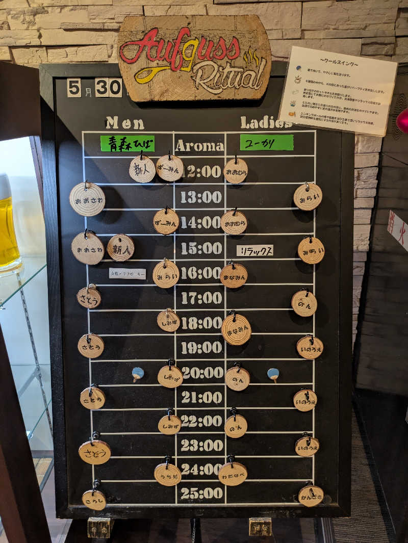 ものくろ☆レインボウさんのサウナと天然温泉 湯らっくすのサ活写真