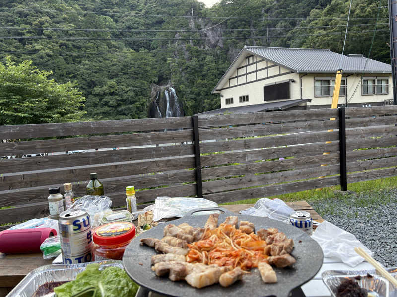 えーこちゃんさんの飛雪の滝キャンプ場のサ活写真