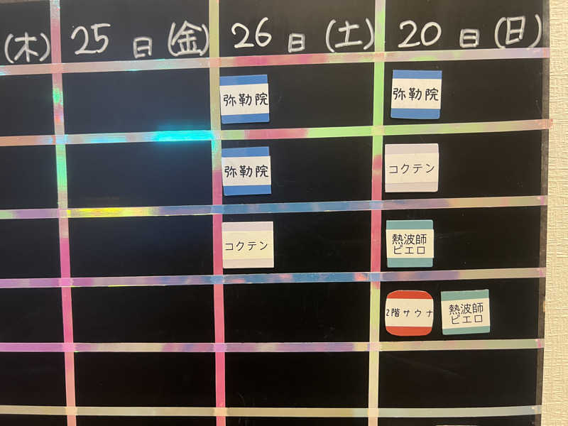 なかむ〜さんのととのいの郷 秦野湯花楽のサ活写真