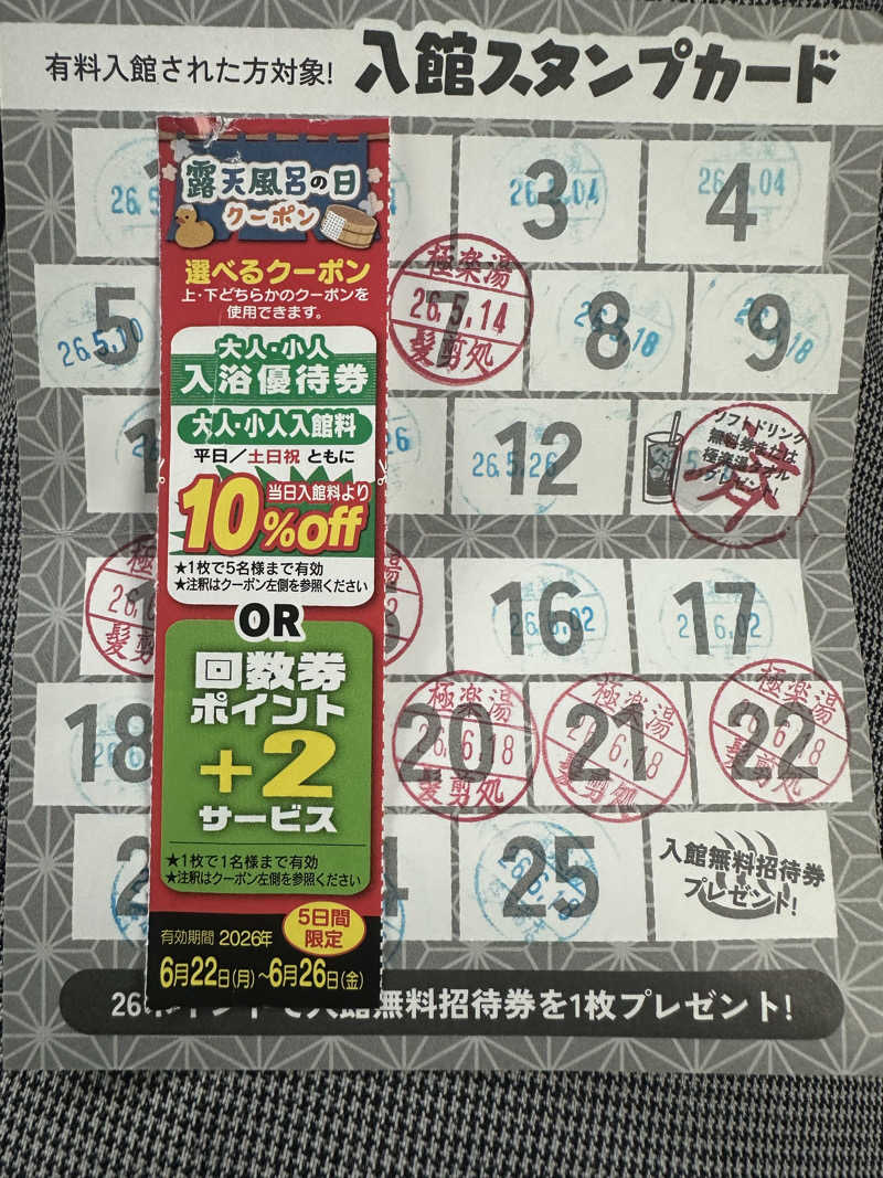 TAKASHIさんの極楽湯 金沢野々市店のサ活写真