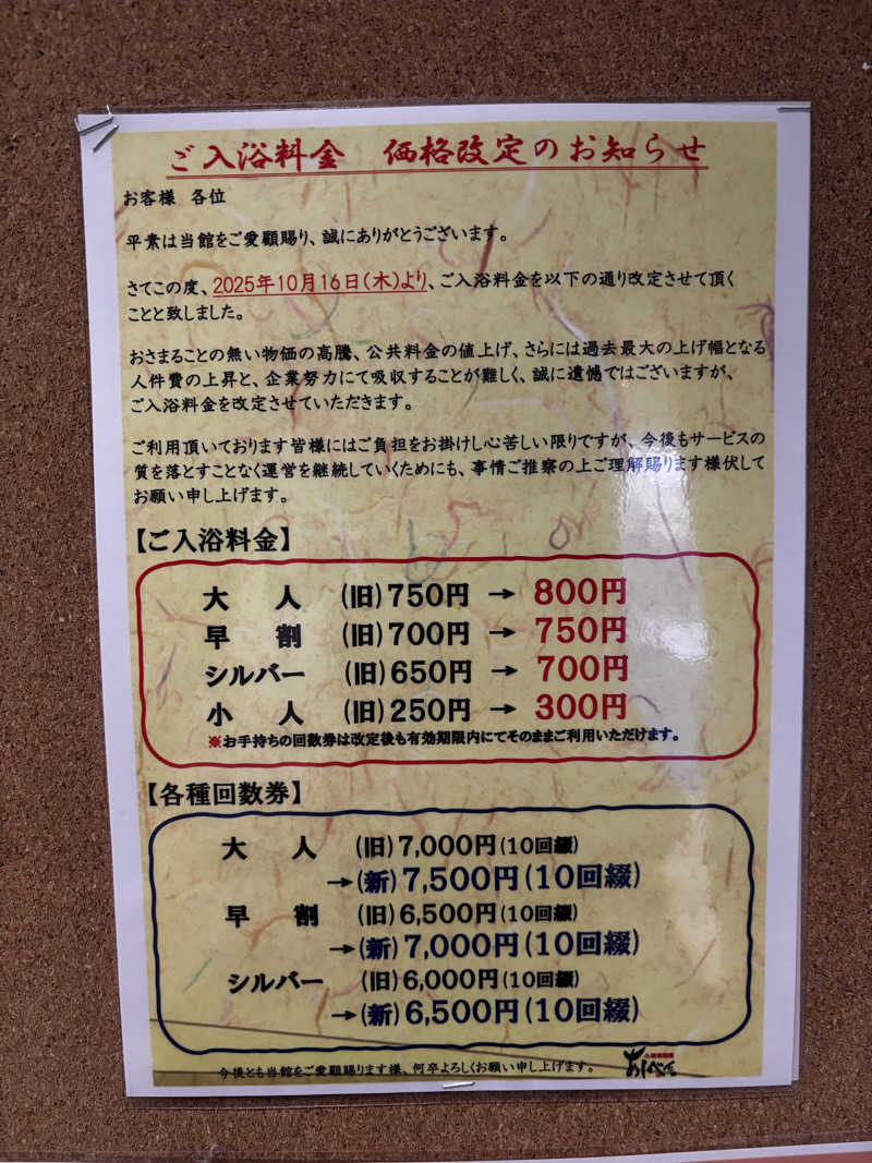 どなるどさんの天然温泉あしべ屯田のサ活写真