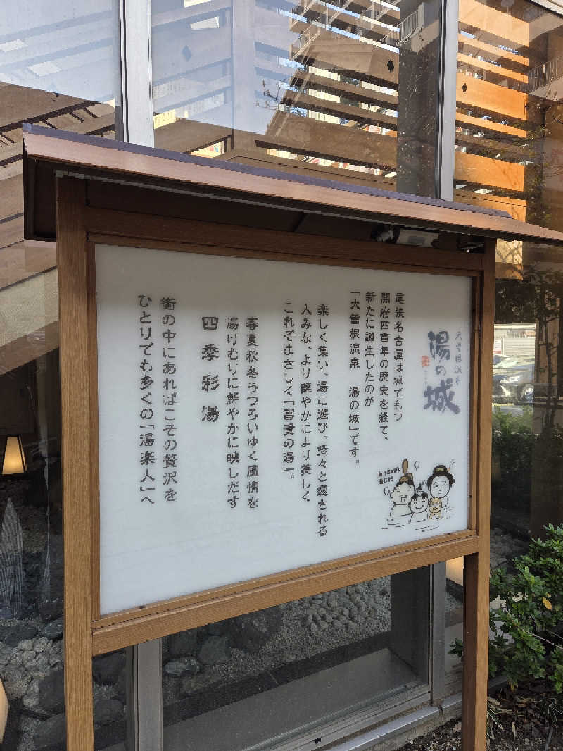 ほどよいサ活さんの大曽根温泉 湯の城のサ活写真