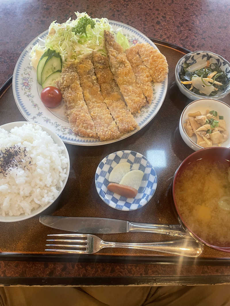 寝落ちできます　アミくんさんの石田食堂ワシントンのサ活写真