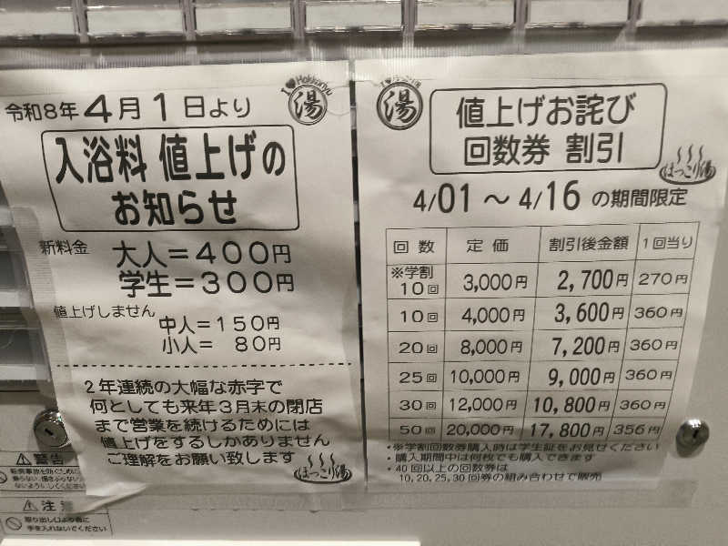 ドケチさんのほっこり湯のサ活写真