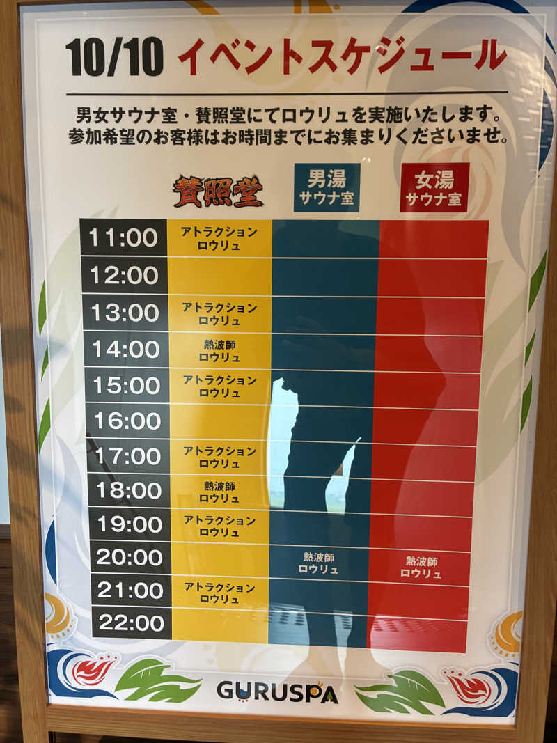 マッサウナさんの松阪温泉GURUSPAのサ活写真