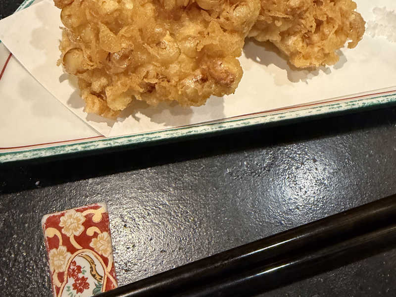 白トウモロコシのかき揚げ