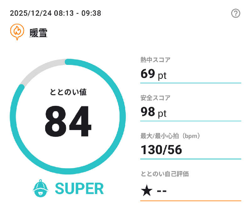 乃亜さんの暖雪 札幌のサ活写真