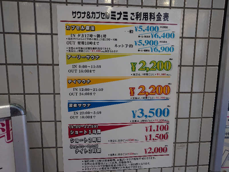 yukimi.Dさんのカプセルイン ミナミ 立川店のサ活写真