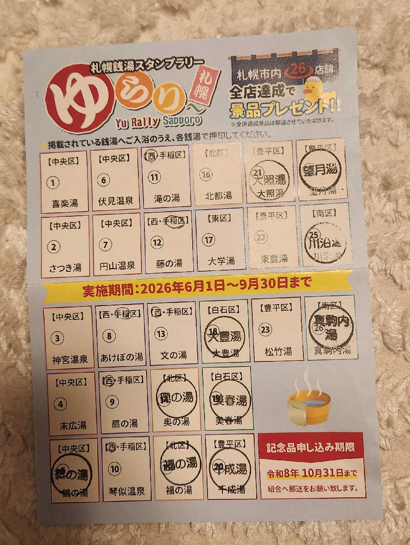 まえのめりさんの福の湯のサ活写真