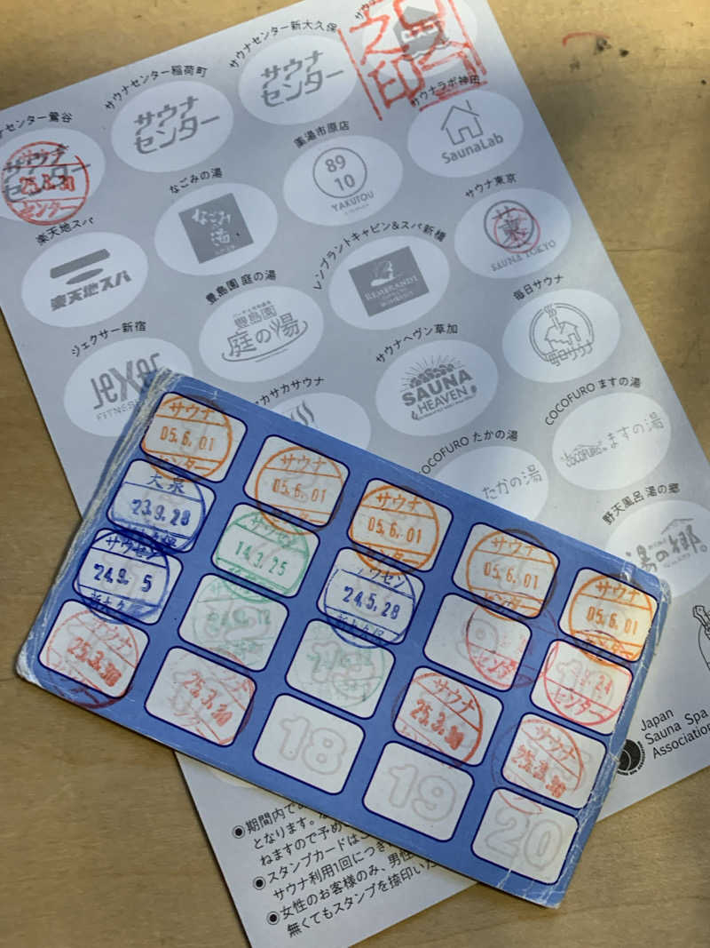 髭帽子さんのサウナセンター鶯谷本店のサ活写真